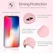 iPhone X Case, Liquid Silicone Gel Rubber Matte Shockproof Anti Scratch Minimalist Thin Ultra Slim Case Fit Soft Microfiber Lining Shock Absorbent 3D Full Protective Cover for iPhone X 10 (Pink)