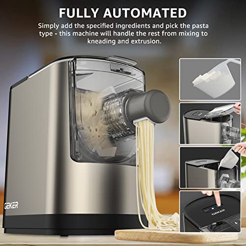 Pasta Maker Machine, GEKER Electric Automatic Pasta Make Machine, Pasta