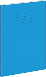 Hamelin A4 Exercise Books 48 Pages Light Blue Pack of 10 8 mm Rule Margin view 2
