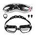 EARTIME Swimming Goggles, Swim Goggles for Adult Men Women Youth Anti Fog UV Protection No Leaking Swim Glasses with Case Protection & Nose Clip & Ear Plugs (Black01)