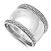 Bali Jewelry: 925 Sterling Silver Oxidized Antique Finish Bali Design Ring (10)