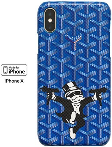 iPhone X Case Luxury Street Art Fashion Protective Durable Slim Case/Bumper/Cover (BlueHustler)
