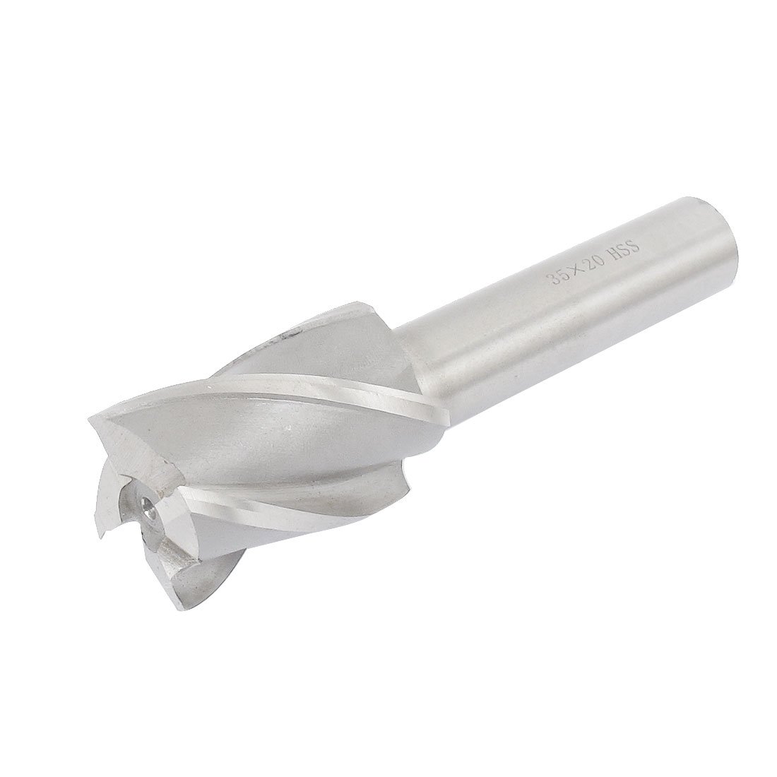 Sourcingmap 35mm Cutting Diameter Straight Shank 4 Flutes End Mill Milling Cutter