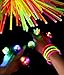 SIONE 138 Pack Glow Sticks Bulk Light Up Rings Party Favor for Kids Glow in The Dark Party Supplies 38 Flashing Glow Rings+100 Glow Sticks
