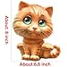 Cute 3D Cat Wall Stickers Self Adhesive Kids Children Kawaii Kitten Wall Decals Removable Vinyl Waterproof Art Murals for Living Room Baby Rooms Bedroom Toilet House Decoration