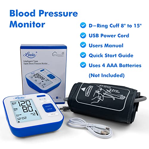 Blood Pressure Monitor Upper Arm, LOVIA Accurate Automatic Digital BP