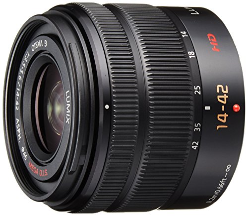 Panasonic LUMIX G VARIO 14-42mm / F3.5-5.6 II ASPH. / MEGA O.I.S. Digital Interchangeable Zoom Lens - H-FS1442A - Black