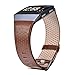 For Fitbit Ionic Band Breathable Genuine Leather Band Strap Replacement Accessories Wristband for Fitbit Ionic Women Men By CAGOS (Small, Dark Brown)
