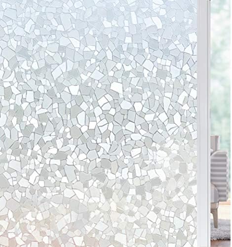 Solardiamond 3D Window Film Static Privacy Decoration for UV Blocking Heat Control Glass Stickers 23.6in by 78.7in (60 X 200cm)