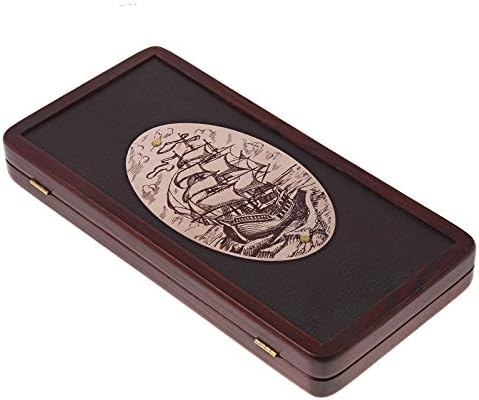 16" Natural Noble Wood Ash Backgammon Game Set "Frigate"