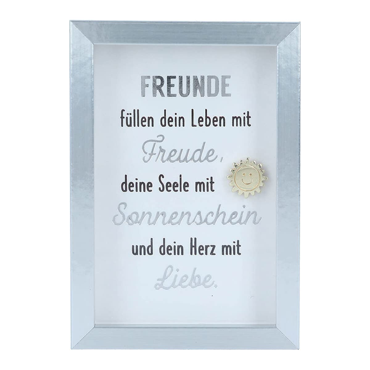 Depesche 11625-045-Picture Compliment, Decorative Frame with Pretty Saying, Approx. 8.4 x 5.8 x 1.9 cm, Ideal Small Gift 11625-045