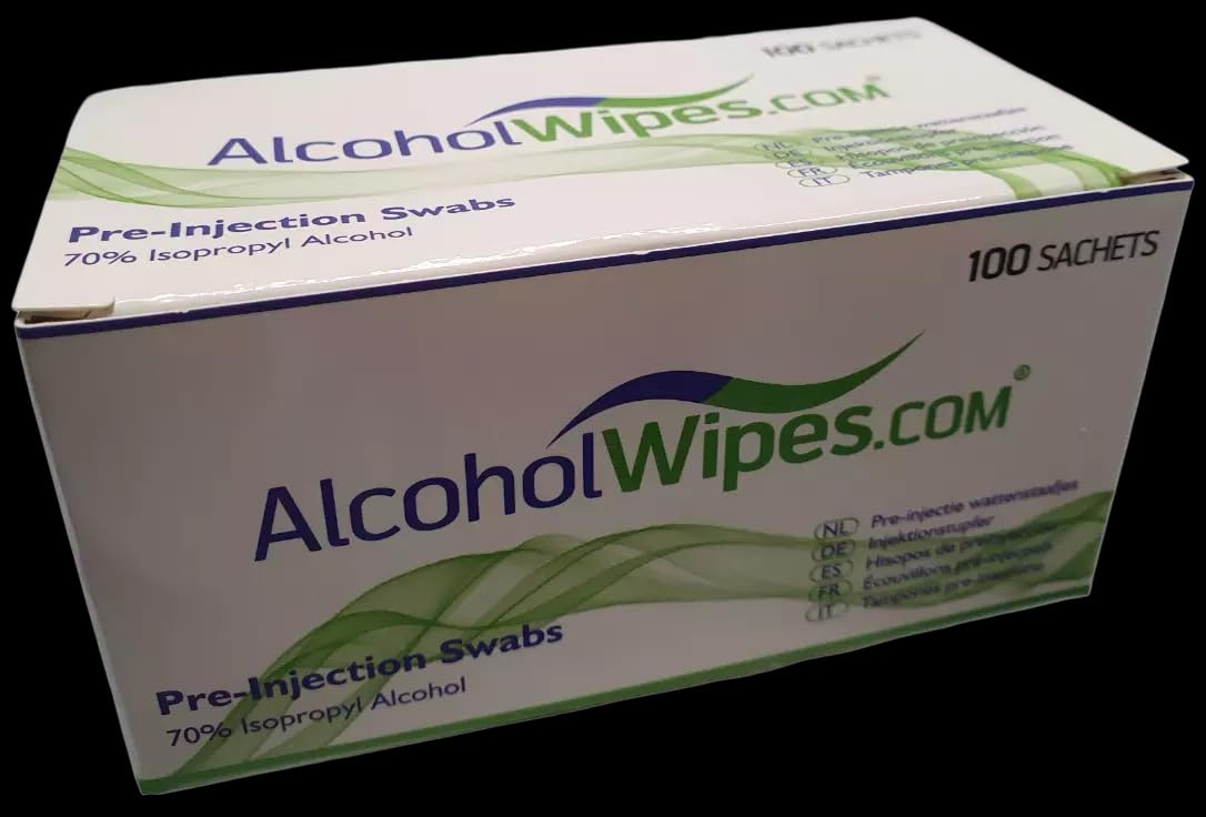 Alcotip Pre-Injection Skin Cleansing Alcohol Swabs (70% Isopropyl Alcohol) x 200