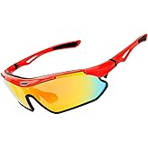 AVV Sports Sunglasses-UV400 Cycling Glasses With RX Insert & Sweat Resistant Design for Men Women Running Baseball Driving