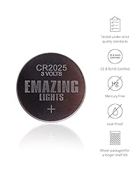 EmazingLights CR2025 Battery 3 Volt Lithium Coin