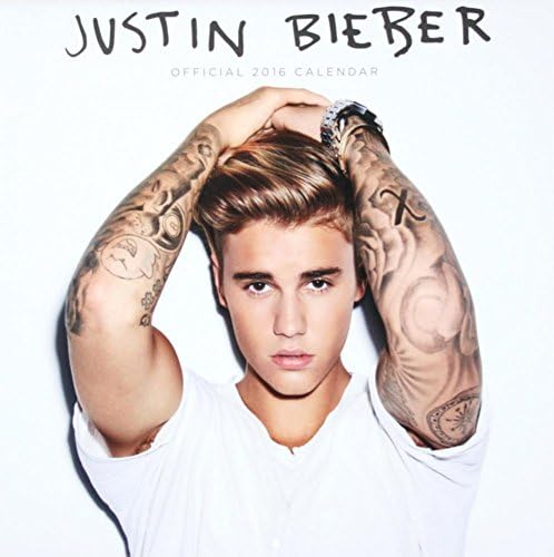 2016 JUSTIN BIEBER Wall Calendar with Bonus Justin Bieber Singing Doll