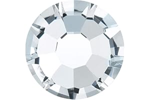 Preciosa Genuine Czech Crystal 1440pcs ss20 (4.8mm) Clear Crystal, New VIVA12 MC Chaton Rose Flatbacks Article 438-11-612, 12-Faceted Viva Machine Cut Rhinestone Roses, 20ss