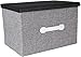 Jumbo Storage Bin with Lid (18 x 12 Inches, Gray)
