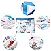 DOURA Boy's Comfortable Cotton Stretch Shorts Boxer Briefs 5 Pack Underwear (L)