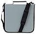 288 Capacity CD/DVD Carrying Case - Grey - with New and Improved Inserts, Double The Thickness and All tabs Pulled