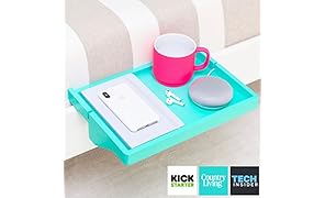 BedShelfie The Original Bedside Shelf - 9 Colors - 2 Sizes - AS SEEN ON Business Insider (Regular Size, Bamboo in Coastal Teal)