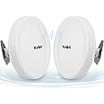 Outdoor Wireless Ethernet Bridge, KuWFi Long Range 5KM 11ac WiFi Bridge Point to Point Outdoor Get Faster Signal Built in Strong Powerful Antenna 5.8G High Speeds for starlink router丨2-Packs