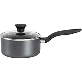 T-fal Initiatives Nonstick Sauce Pan 3 Quart Oven Safe 350F Cookware, Pots and Pans, Dishwasher Safe Black, Small