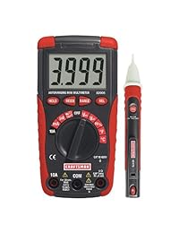 Craftsman 11 function Auto Range multímetro digital detector de voltaje de corriente alterna y con luz de flash 34   82007