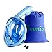 Wonice Snorkel Mask Full Face for Adults and Kids,Dry Top System Safe Breathing,180°Panoramic View Anti-Fog Anti-Leak,with Camera Mount Snorkeling & Swimming Mask