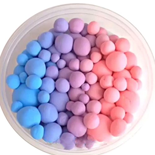 60ml Pausseo Color Clouds Mud,Jumbo Scented Putty Cloud Slime Ocean Fluffy Slime with Foam Beads Putty Scented Stress Kids Clay Toy,Non-sticky Slime Stress Relief Toy Sludge Toy for Girls and Boys
