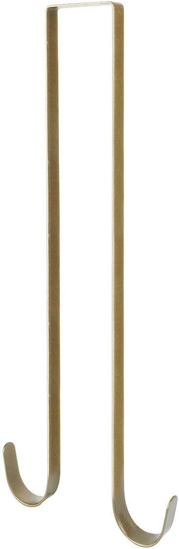 Wreath Hangers - Norgail 15 Inches Double Sided Wreath Hanger Christmas Wreaths Holders for Hanging Fall Halloween Decorations Over Front or Garage Door, Best Long Hooks for Indoor or Outdoor Home Decor