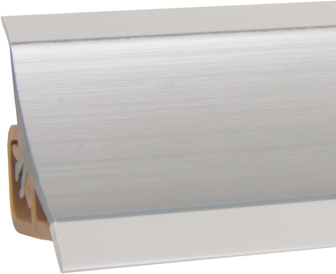 Jumboshop HOLZBRINK Aluminum Kitchen Counter Plinth 23x23 mm 150 cm Countertop Finishing Strip PVC Worktop Edging Finishing Accessory