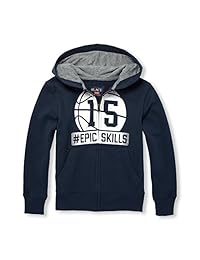 The Children's Place - Sudadera con capucha y cremallera para niño