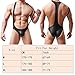 YUFEIDA Men's Athletic Supporters Faux Leather Soft Jockstrap Leotard Slim Fit Active Base Layers Jumpsuits Bodysuit