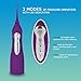SmarToiletries Water Flosser Professional Cordless 3-Mode Rechargeable Waterproof Oral Irrigator High Capacity Water Tank 4 Jet Tips … (Mauve Purple)