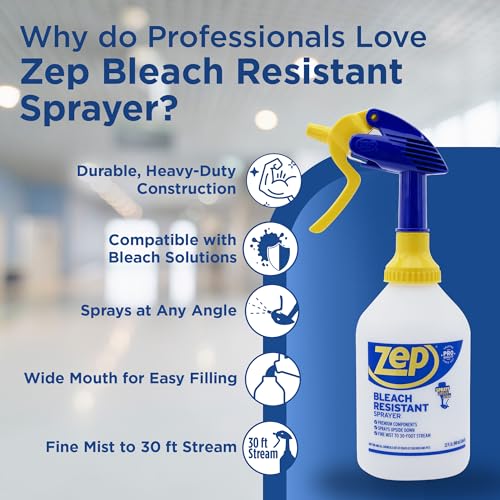 Zep New Bleach Resistant Professional Sprayer 2.0 Bottle 32 Ounces - 30 photo 9
