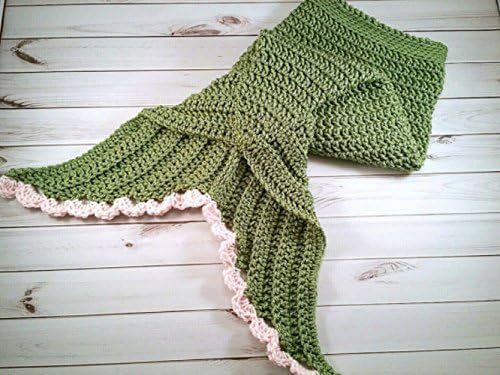 Newborn mermaid cocoon tail, crochet mermaid costume, baby girl costume