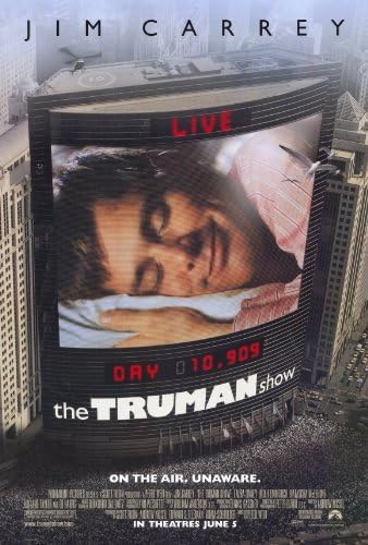 (27x40) The Truman Show Movie Jim Carrey Laura Linney Original Poster Print