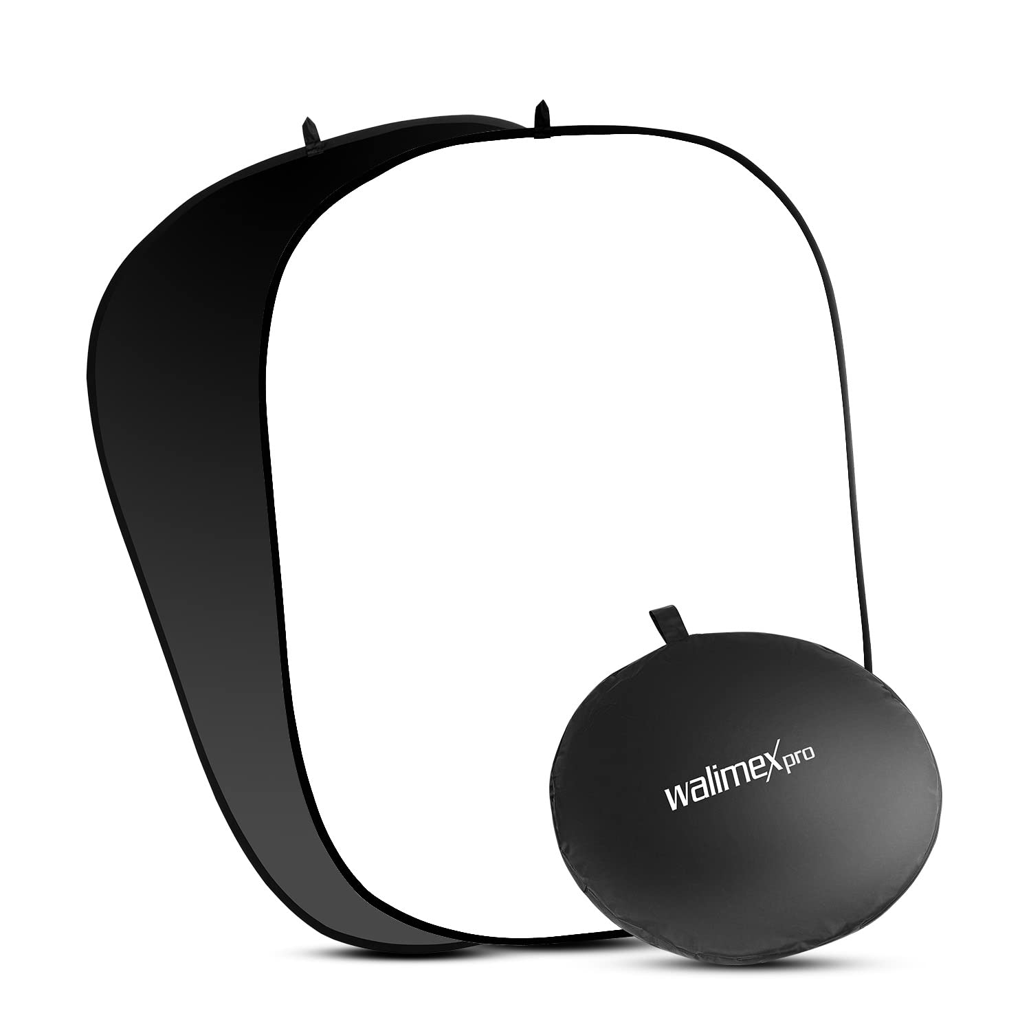 Walimex pro 2-in-1 Collapsible Background b/w 150x200