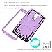 LG K8 Case, LG Escape 3 Case, LG Phoenix 2 Case, Venoro 2in1 High Impact Resistant Hybrid Dual Layer Hard Rugged Full-Body Slim Shockproof Phone Case Cover Shell (No Clip - Purple)