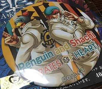 Amazon ワンピース 缶 バッジ 輩 青 ペンギン シャチ Onepiece