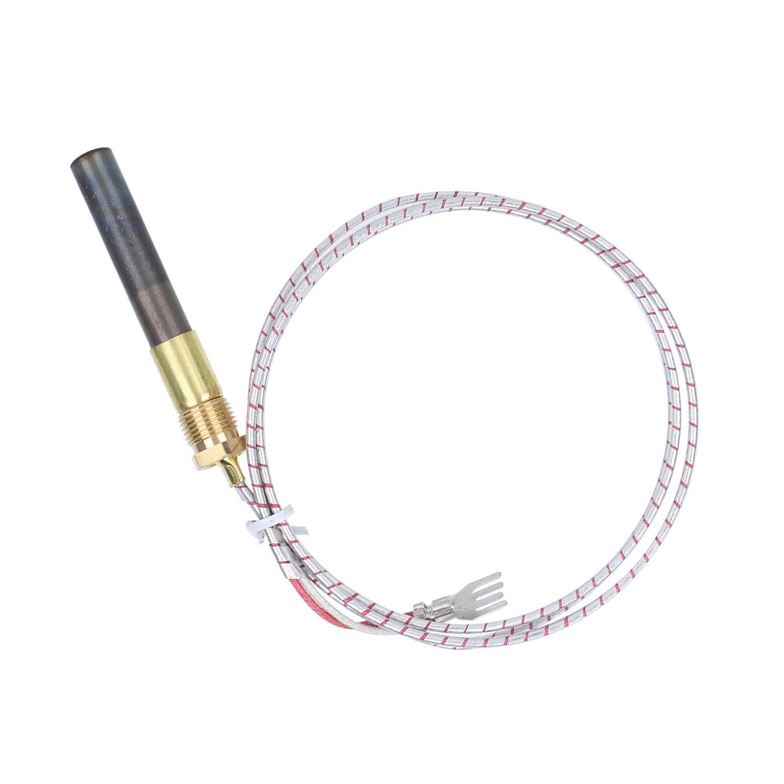 HERCHR Universal Gas Thermocouple Kit,Gas Stove Universal Thermocouple Fireplace Replacement Kit,Thermopile,Thermocouple Flame Failure Safety Device 36" Thermopile Generator Liquefied Petroleum