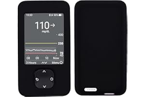 USASTAR-SNK Silicone Soft Case for Dexcom G7 Receiver (Black)
