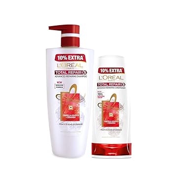 L'Oreal Paris Total Repair 5 Shampoo & Conditioner, 815 ml (Pack of 2)