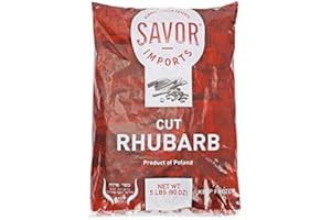 Savor Imports Red Rhubarb Cuts, 5 Pound - 4 per case.