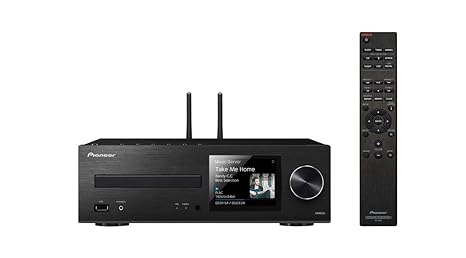 Pioneer Netzwerk CD-Receiver, XC-HM86D-B, Wiedergabe von Audio CD/CD-R/CD-RW/MP3 CD, DSD/HiRes Audio, Multiroom, WLAN, Blueto