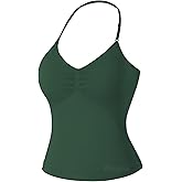 VOYJOY Impact Longline Strappy Top Workout Tank Tops for Women Impact Gym Sports Bra Camis