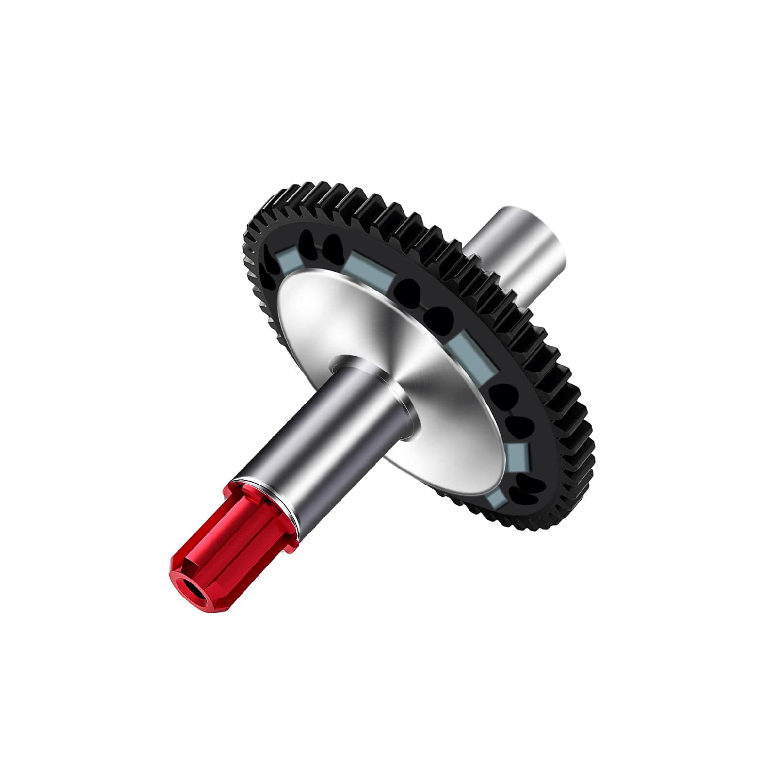 RCAWD 45# Steel 57T Slipper Set gear for 1/10 Arrma Senton Vorteks 3s BLX & 1/8 Typhon 3s BLX Upgrade Parts #ARA310948 (Red)