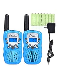 Walkie-talkies Swiftion T-388 para niños, de 22 canales, 0.5 W, radios de 2 vías FRS/GMRS, con cargador y pilas recargables