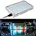 BONATECH Transparent Stereo Speaker Box DIY Kit Sound Amplifier with LED Colorful Music Spectrum (Speaker Box+Music Spectrum)