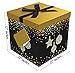 Endless Art US Starlight 12x12x12 Gift Box Pop Up in Seconds Comes with Decorative Ribbon Mounted on the Lid a Gift Tag and Tissue Paper - No Glue or Tape Required